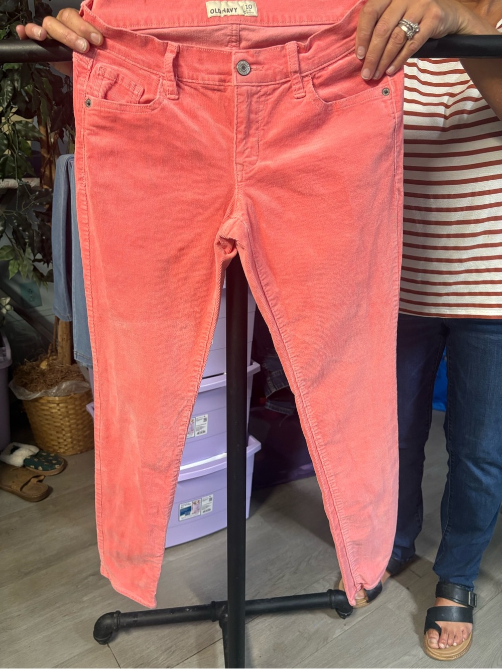 Old Navy Corduroy Coral Skinny Women's Jeans